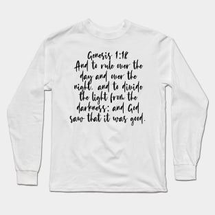 Genesis 1:18 Long Sleeve T-Shirt